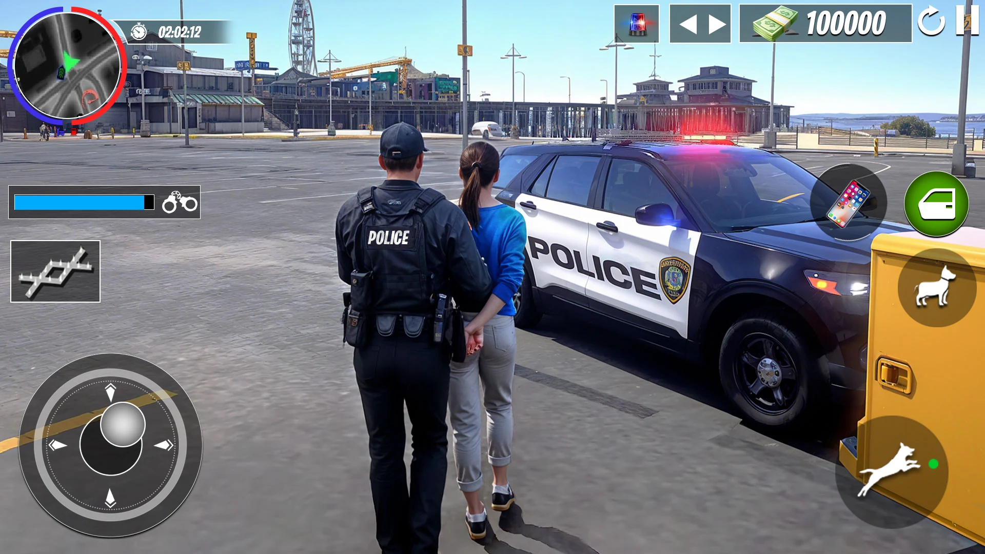 US Police Car Chase Crime Game screenshot