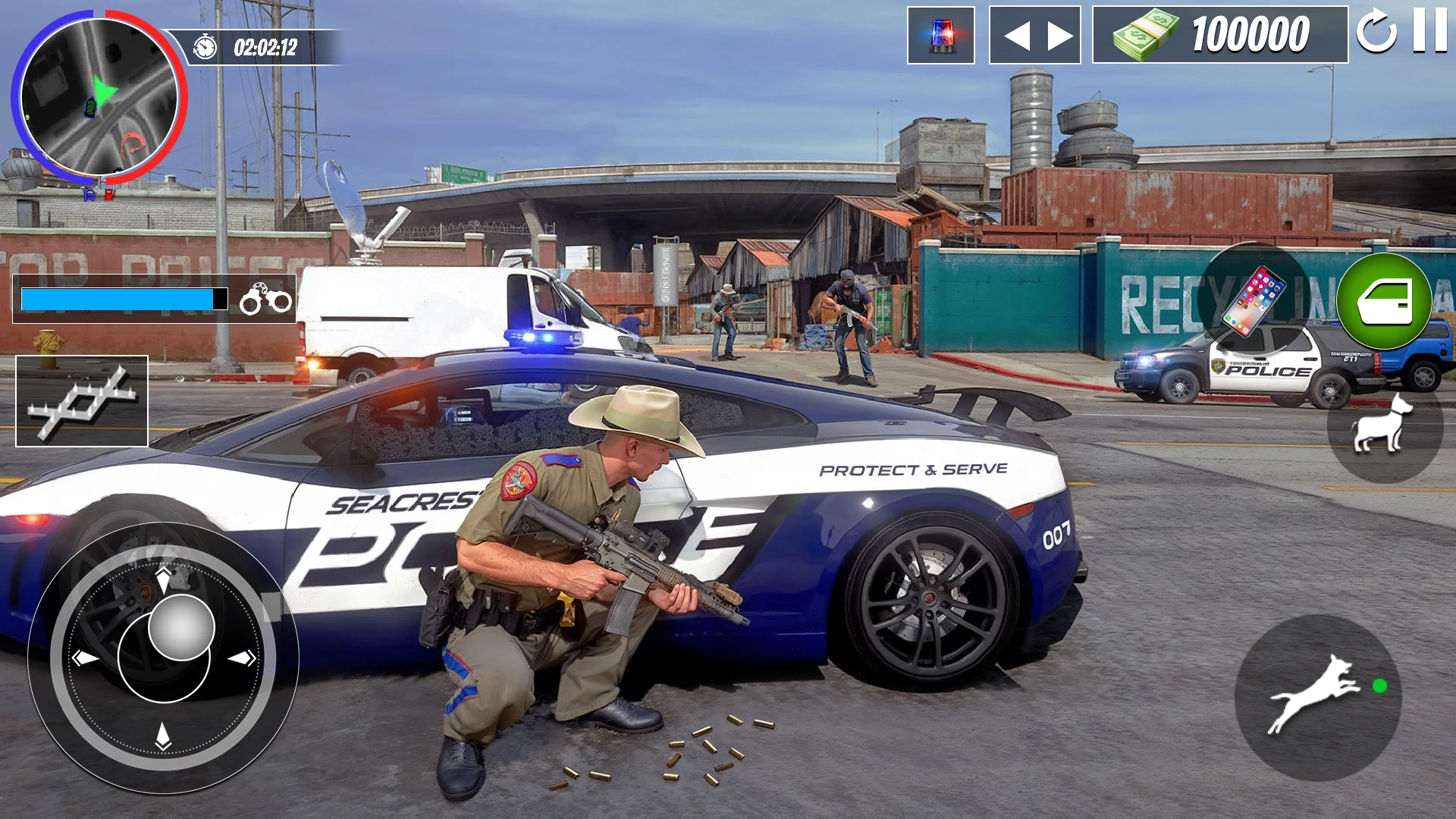 US Police Car Chase Crime Game screenshot